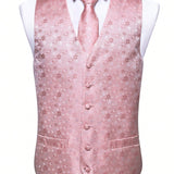 Chaleco De Traje Con Jacquard Floral Para Hombre (talla Pequena)