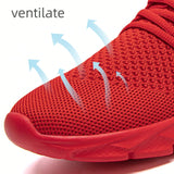 Zapatillas Deportivas Para Hombre Zapatillas Deportivas Para Gimnasio Zapatillas De Tenis Entrenamiento Correr Zapatos Casuales Calzado Comodo Zapatillas De Deporte Rojo