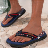 Hombres Verano Chanclas de dedo ligeras y elegantes con personalidad, Pantuflas para la playa, interiores y exteriores, Sandalias casuales