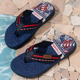 Hombres Verano Chanclas de dedo ligeras y elegantes con personalidad, Pantuflas para la playa, interiores y exteriores, Sandalias casuales