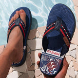 Hombres Verano Chanclas de dedo ligeras y elegantes con personalidad, Pantuflas para la playa, interiores y exteriores, Sandalias casuales