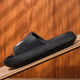 Zapatillas de hombre casuales de interior y exterior, doble uso, modernas, gruesas y resistentes al desgaste y antideslizantes para bano