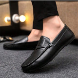 Zapatos de conduccion de estilo britanico casual de negocios mocasines moda para hombres nuevos de primavera/verano 2024
