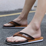 Sandalias informales para hombres, chanclas de verano para exteriores en la playa con fondo arcoiris y color caqui, tamano grande 40-45