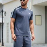 Manfinity Modomio Conjunto de camiseta de manga corta casual de verano con estilo para hombres