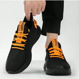 Zapatos de hombre de verano, zapatos casuales negros transpirables 2024 Nuevos, resistentes al desgaste, antideslizantes, con suela suave y malla deportiva.