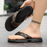 Sandalias tipo Chanclas para hombres, ligeras, comodas, antideslizantes, con soporte para los dedos, adecuadas para primavera, verano, interiores, exteriores y playa