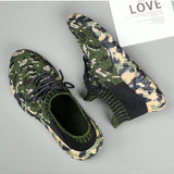 NEW Zapatos deportivos casuales con encaje, livianos y de moda con diseno de camuflaje