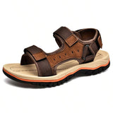 Sandalias de cuero para hombres de verano en la playa Sandalias de gladiador para hombres Sandalias deportivas para exteriores Zapatos de verano para hombres Tallas grandes 38-47