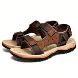 Sandalias de cuero para hombres de verano en la playa Sandalias de gladiador para hombres Sandalias deportivas para exteriores Zapatos de verano para hombres Tallas grandes 38-47