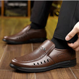 Zapatos casuales para hombres, mocasines de suela suave para hombres maduros