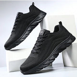 Zapatos deportivos de malla transpirable para hombres comodos y calidos para las cuatro estaciones del ano 2024, zapatos deportivos ligeros para hombres