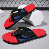 NEW Hombre Verano Moda Color Block Suela suave Antideslizante Resistente al desgaste Ligero Comodo Transpirable Sandalias