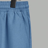 Manfinity Hypemode Conjunto casual de verano para hombre con camiseta de rayas con parche de letras y cuello redondo de manga corta y pantalones cortos