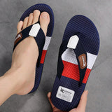 NEW Sandalias deportivas para hombre, chanclas de moda para hombres de playa con clip en los dedos, zapatillas ligeras de artesania antideslizantes para exteriores de unicolor, zapatos casuales para el verano