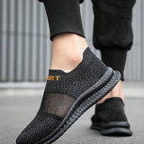 NEW Zapatos de Knitted con calcetines huecos para hombres, transpirables y ligeros, para caminar, comodos y casuales, deportivos y para correr, con suela suave de malla para parejas