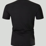 NEW Manfinity Homme Camiseta de unicolor con cuello con cremallera de moda para hombre para usar de forma casual