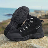 NEW Zapatos deportivos de exterior de alta calidad para hombres en PU con suela antideslizante para caza y escalada, disponibles en talla 39-46