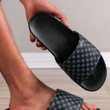 Sandalias planas informales y comodas para hombre, elegantes, comodas, de punta abierta para uso interior y exterior