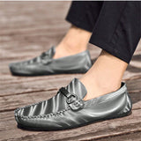 NEW Zapatos de hombre de ocio Holgazanes Zapatos de negocio Zapatos casuales de hombres Deportes al aire libre transpirable ligero Slip-On Soft Sole Driving Shoes