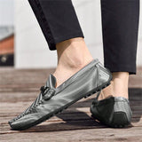 NEW Zapatos de hombre de ocio Holgazanes Zapatos de negocio Zapatos casuales de hombres Deportes al aire libre transpirable ligero Slip-On Soft Sole Driving Shoes