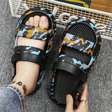 Sandalias para hombre 2024 zapatos nuevos y modernos para adolescente con dos estilos de uso, flip flops, zapatillas de playa antideslizantes gruesas para exteriores