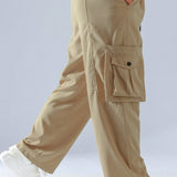 Pantalones cargo casuales para exteriores para hombre con multiples bolsillos