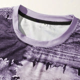 NEW Manfinity LEGND Camiseta de manga larga con cuello redondo y estampado simple para hombres