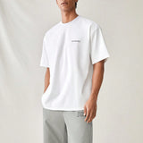 Manfinity UrbanChill Conjunto de camiseta casual y pantalones cortos de verano para hombre con cuello redondo y mangas cortas con estampado de letras