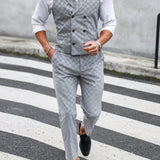 Manfinity Hypemode Conjunto De Traje De Cuadros Para Hombre