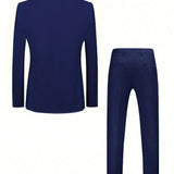 NEW Conjunto de chaqueta y pantalon casual de primavera y otono para hombre