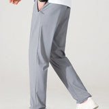 Pantalones atleticos de seda de hielo para exteriores casuales y de moda para hombres