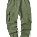 Pantalones cargo de trabajo de nuevo estilo para hombre, multi bolsillo, jogger, pantalones casuales al aire libre