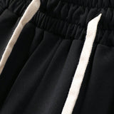 Conjunto de camisa Henry de verano nueva para hombre, con botones y mangas cortas y pantalones cortos con cierre de cordon elastico en la cintura, traje de unicolor