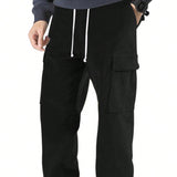 Pantalones deportivos de pana para hombre, pantalones casuales de trabajo