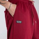 Manfinity UZERO Pantalones deportivos casuales de hombre con cordon ajustable y dobladillo acanalado de unicolor