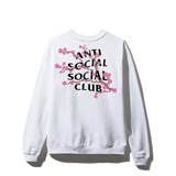 Anti Social Social Club Anti Social Social Club Cherry Blossom White Crewneck (ASSW435) Men's Size S-XL