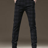 NEW Pantalones casuales de rayas para hombres, versatiles para uso diario