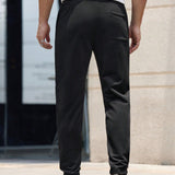 NEW Manfinity Modomio Pantalones casuales de color ajustados de cintura alta y tejido de punto para hombre, estilo largo, adecuado para uso diario en primavera y verano