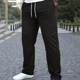 Manfinity Homme Hombres Pantalones cortos con estampado de rayas y bloque de color, con cordon y bolsillos