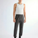Manfinity UZERO 1 pieza Pantalones deportivos informales de unicolor con cintura elastica y puno en el tobillo