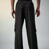 Pantalones Jogger para hombre, ajuste holgado