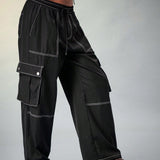 Pantalones Jogger para hombre, ajuste holgado