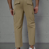 Homme Pantalones para hombre con bolsillo de solapa lateral en cargador