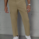 Homme Pantalones para hombre con bolsillo de solapa lateral en cargador