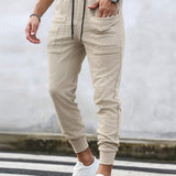 LEGND Pantalones de chandal para hombres con cintura ajustable con cordon