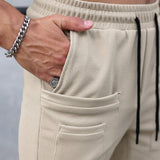 LEGND Pantalones de chandal para hombres con cintura ajustable con cordon