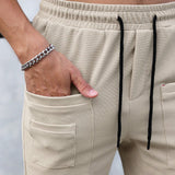 LEGND Pantalones de chandal para hombres con cintura ajustable con cordon