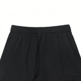 LEGND Shorts de carga para hombre con bolsillo con solapa y cintura con cordon