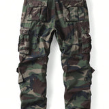 Pantalon de carga informal para hombre AKARMY, pantalon de camuflaje militar Pantalon de trabajo de combate con 8 bolsillos (sin cinturon)